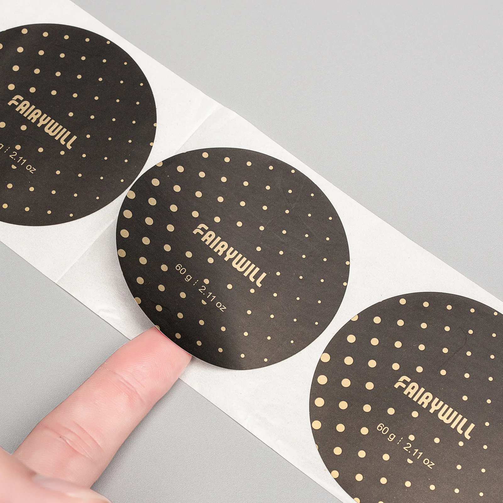 Custom printed packaging sample